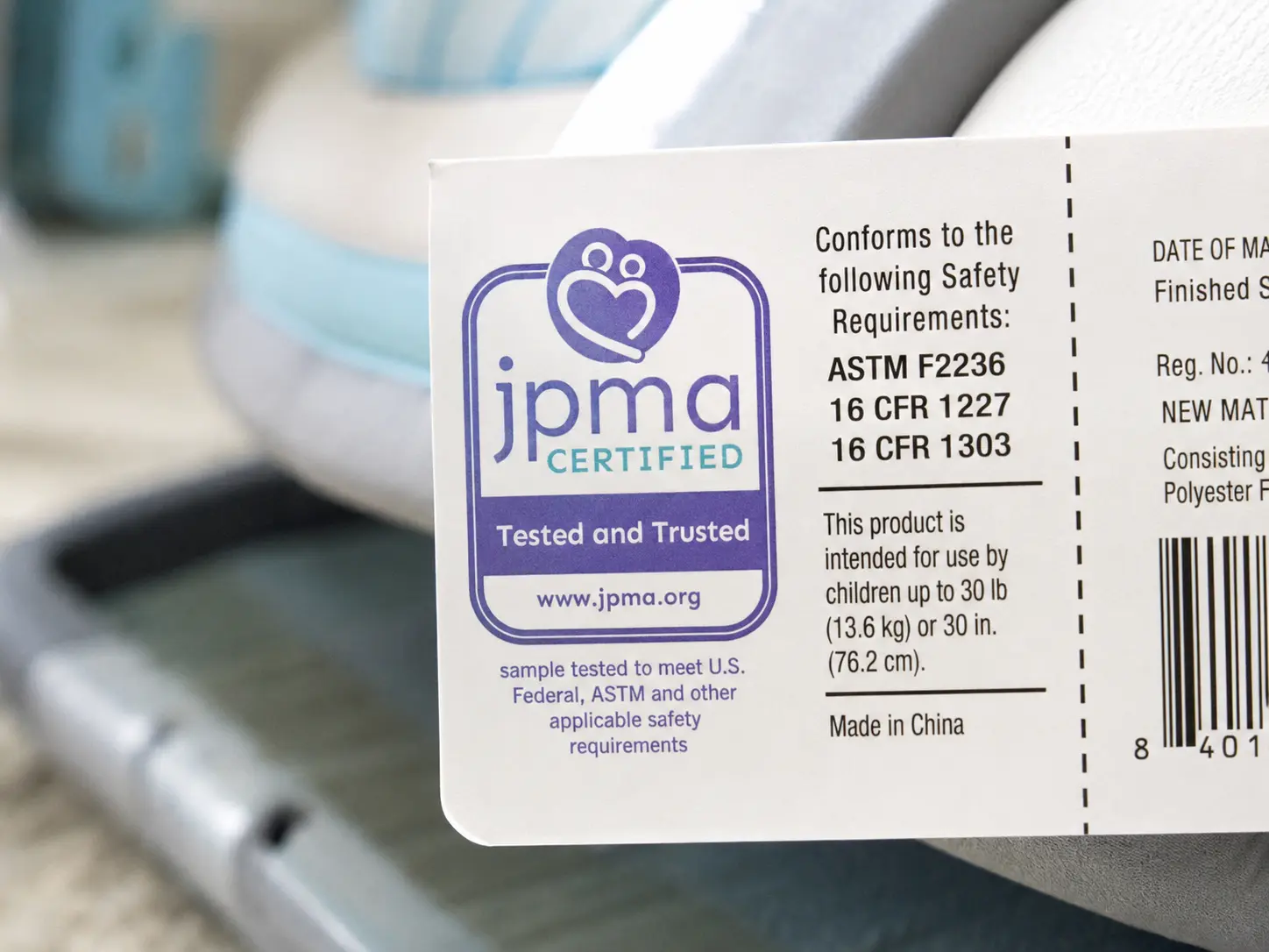 JPMA certification seal on baby product packaging — what it means JPMA certification seal on baby product packaging — what it means