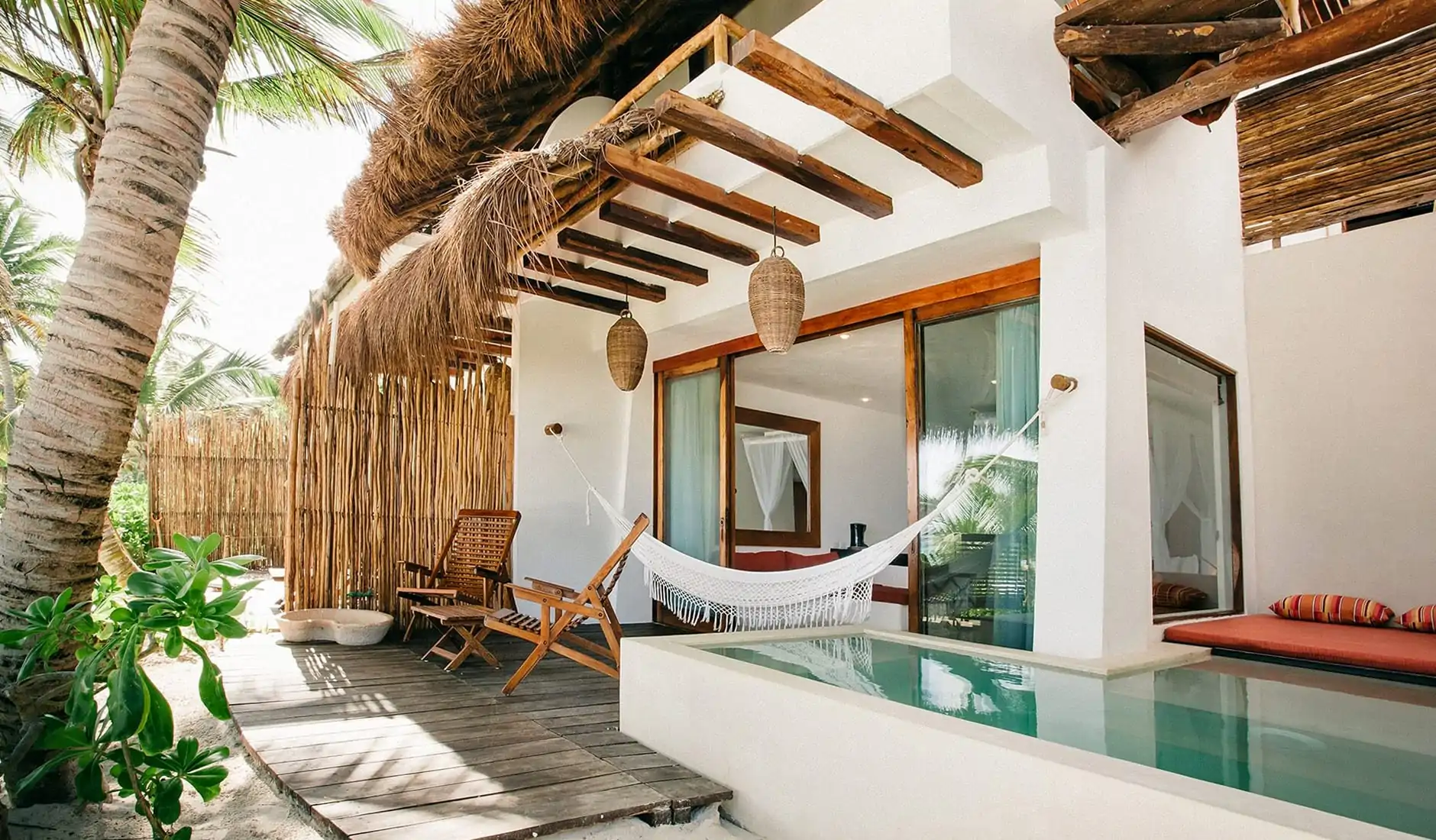 Illustrative: boutique hotel style in Tulum Illustrative: boutique hotel style in Tulum
