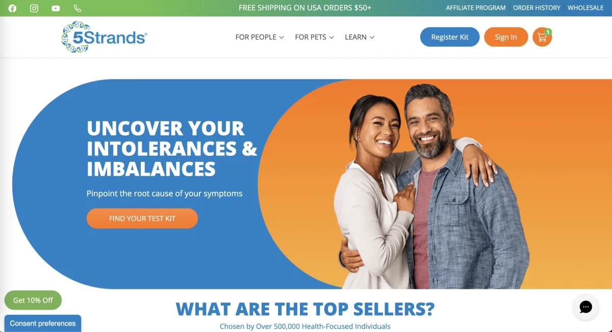 5Strands website